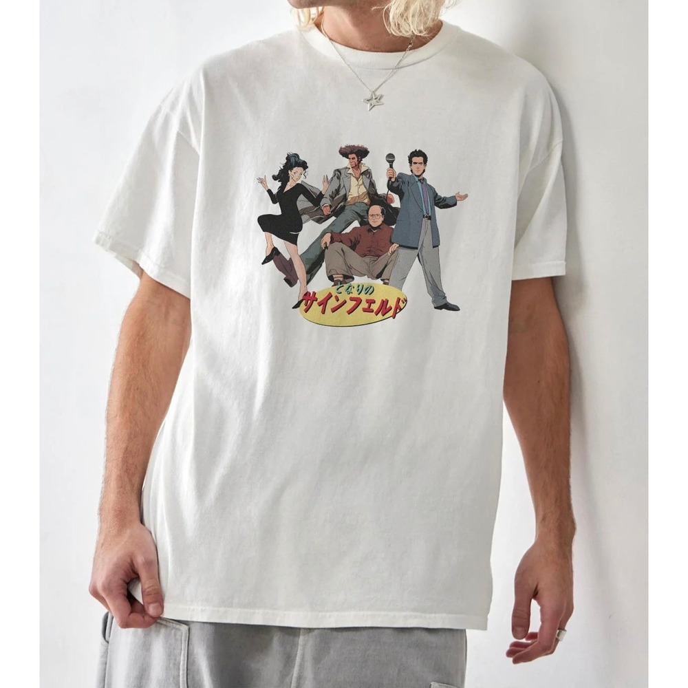 Comfort Colors Japanese Sitcom Graphic T-Shirt White Japanese Text Tee